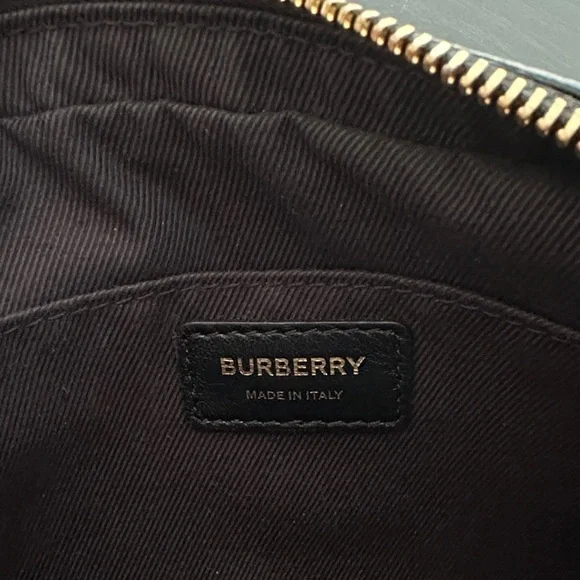Burberry Black Quilted Crossbody Bag with Gold Accents - Picture 3 of 10